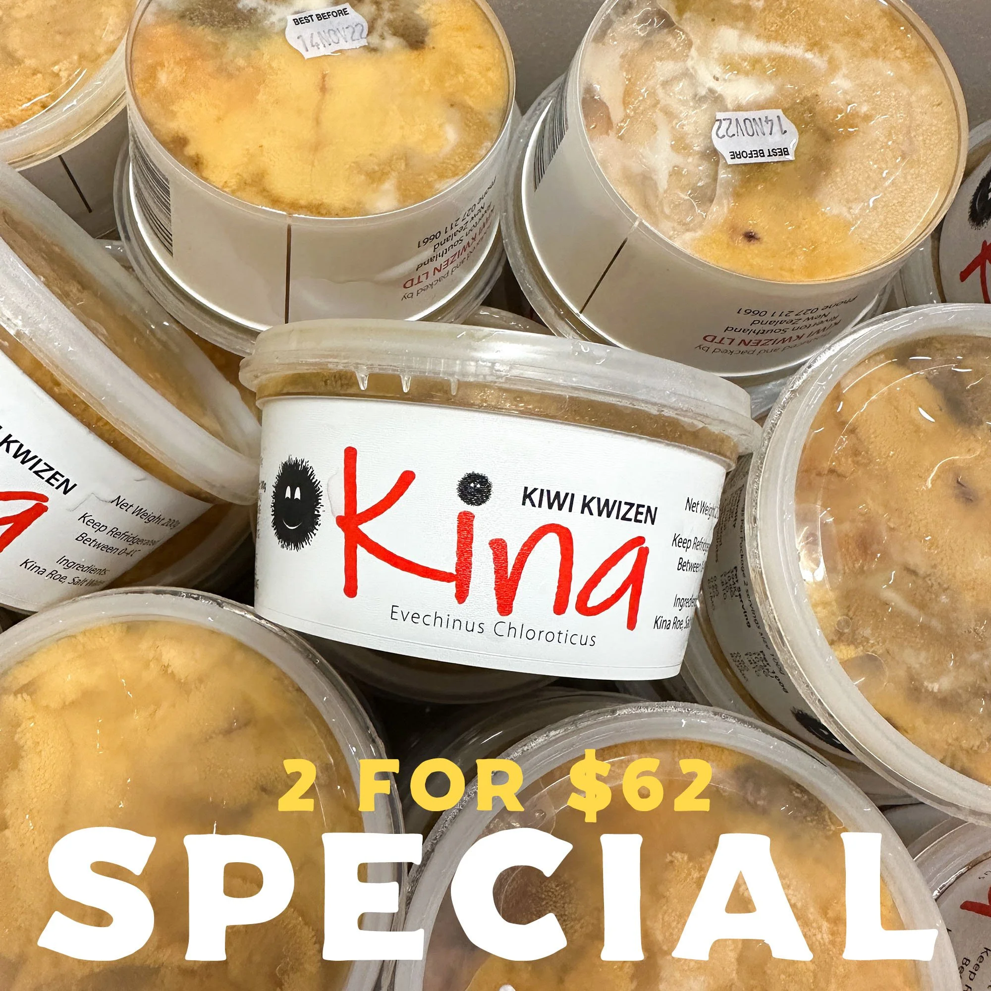 2 for $62 | Kiwi Kwizen Kina (Fresh)