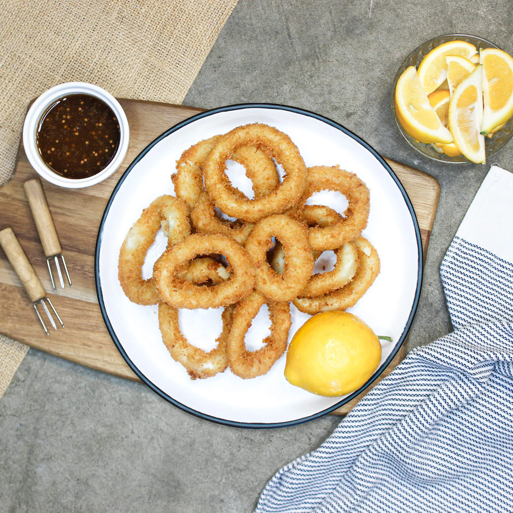 Crumbed Squid Rings 1KG