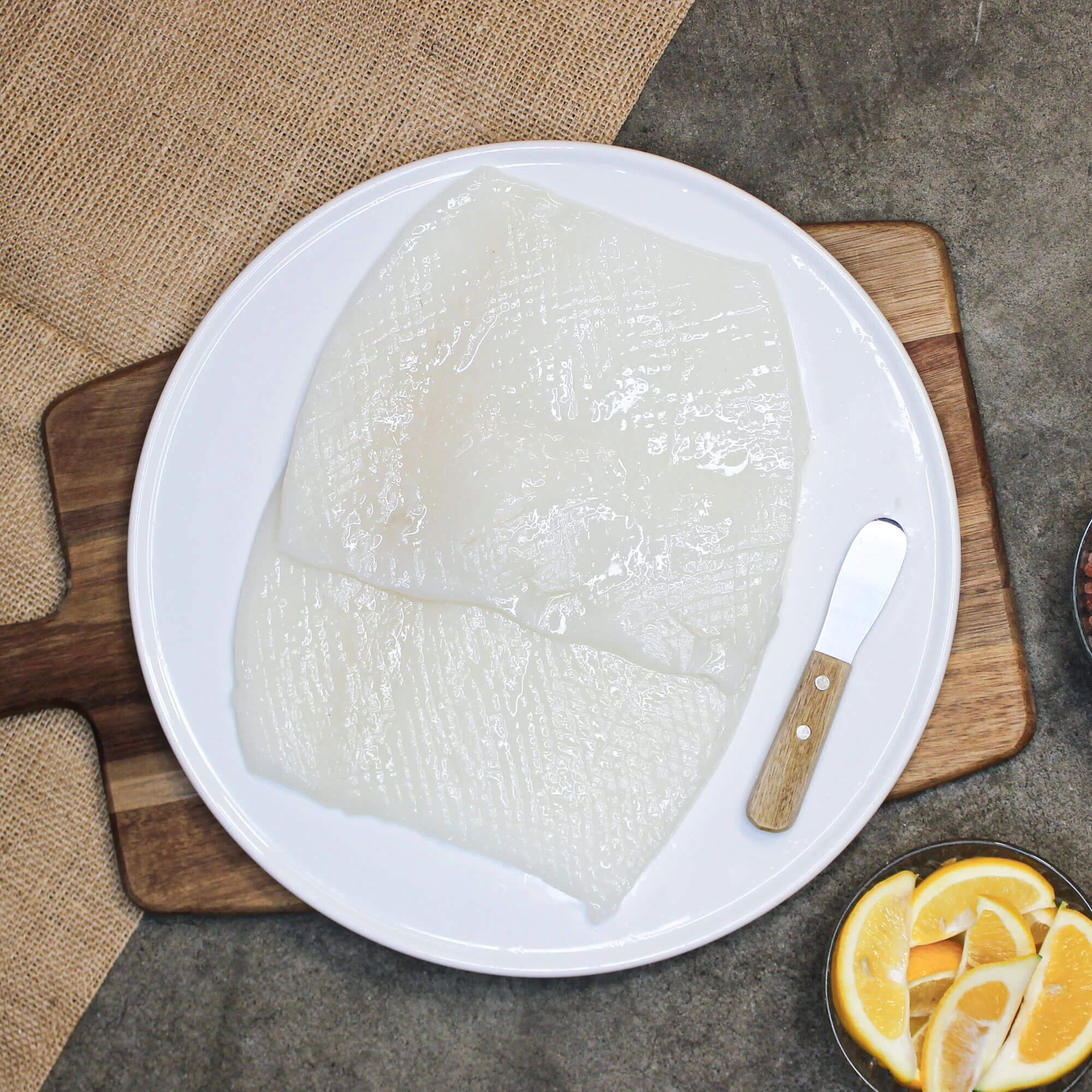 Pineapple Cut Squid Fillet (Raw) 1KG