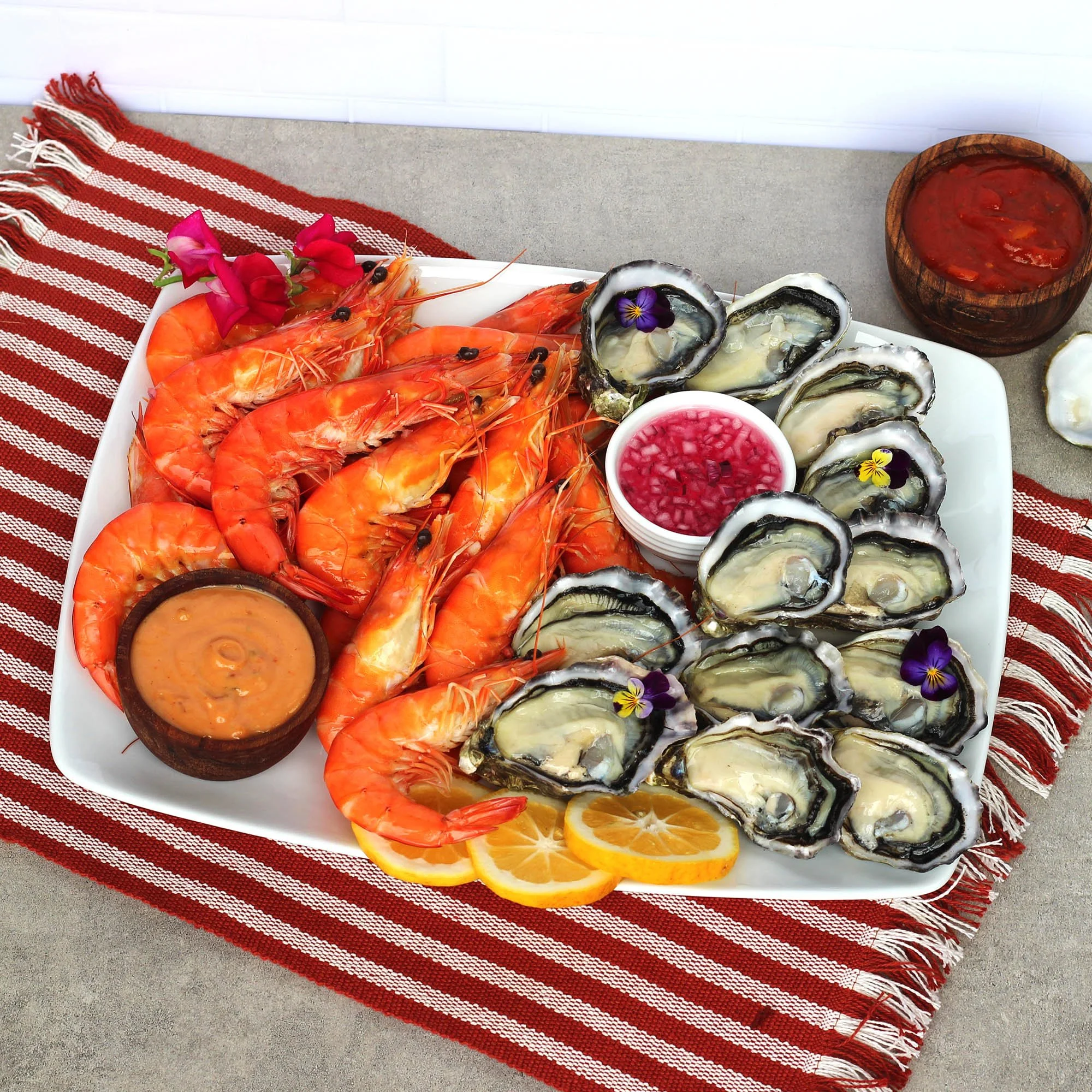 Prawn + Oyster Platter - Large