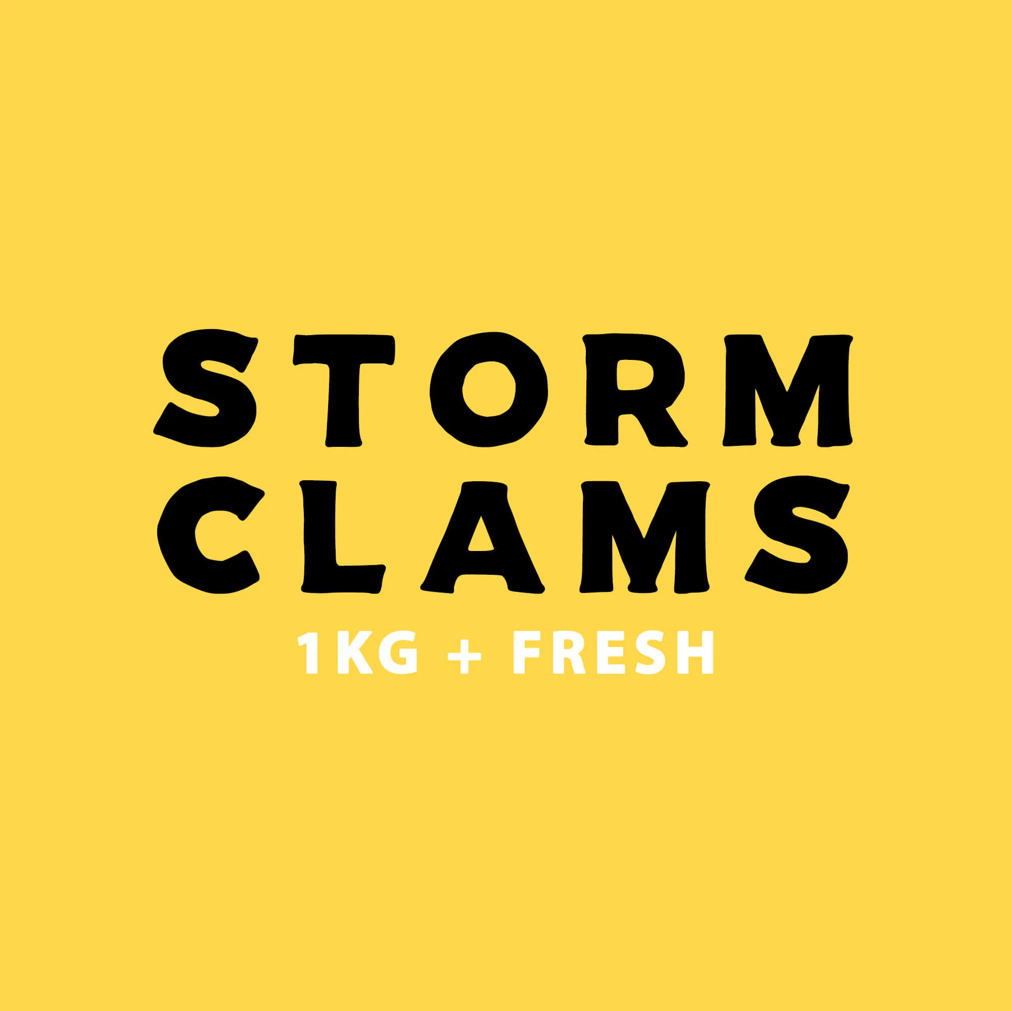 Storm Shell Clams (Live) 1KG
